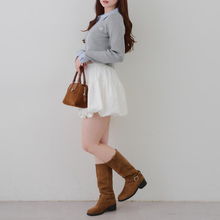 シャツドッキングダブルジップリブニット | RMAF　NICE CLAUP / OLIVE des OLIVE | 詳細画像10 