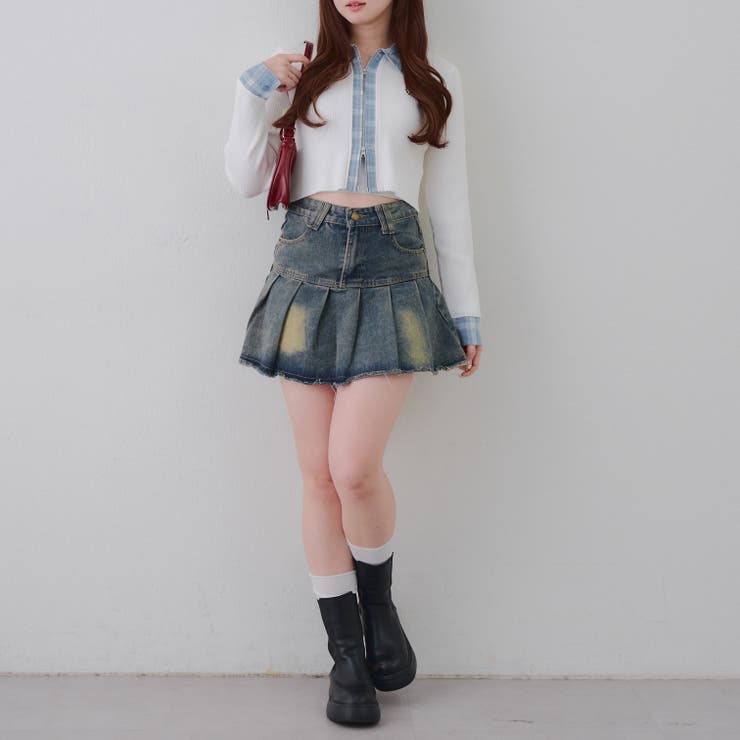 シャツドッキングダブルジップリブニット | RMAF　NICE CLAUP / OLIVE des OLIVE | 詳細画像17 