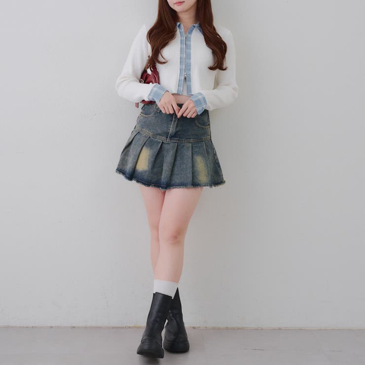 シャツドッキングダブルジップリブニット | RMAF　NICE CLAUP / OLIVE des OLIVE | 詳細画像18 