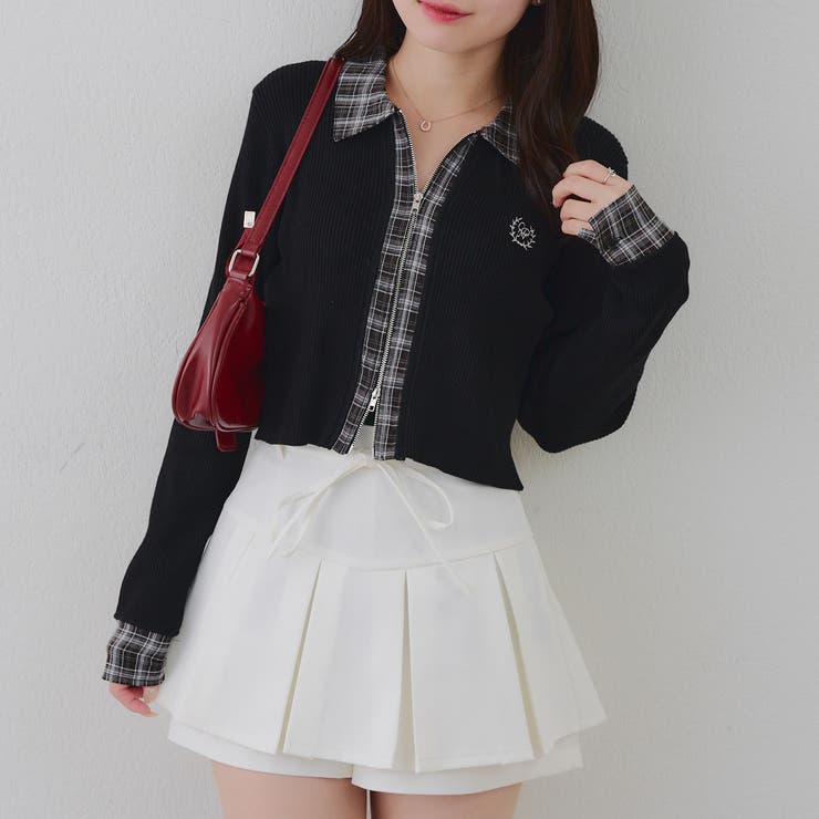 シャツドッキングダブルジップリブニット | RMAF　NICE CLAUP / OLIVE des OLIVE | 詳細画像20 