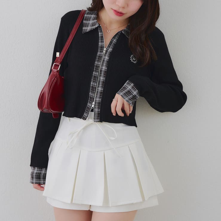 シャツドッキングダブルジップリブニット | RMAF　NICE CLAUP / OLIVE des OLIVE | 詳細画像21 