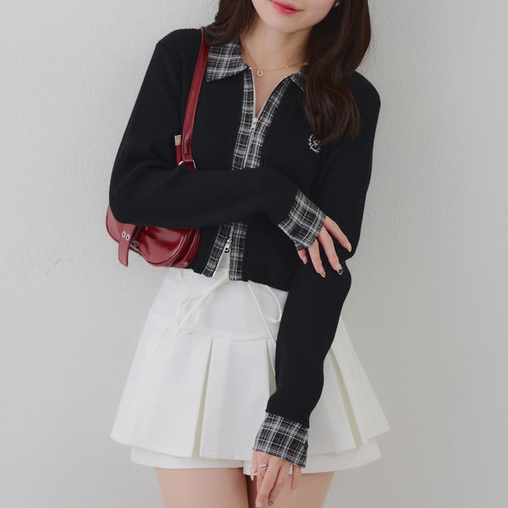 シャツドッキングダブルジップリブニット | RMAF　NICE CLAUP / OLIVE des OLIVE | 詳細画像22 