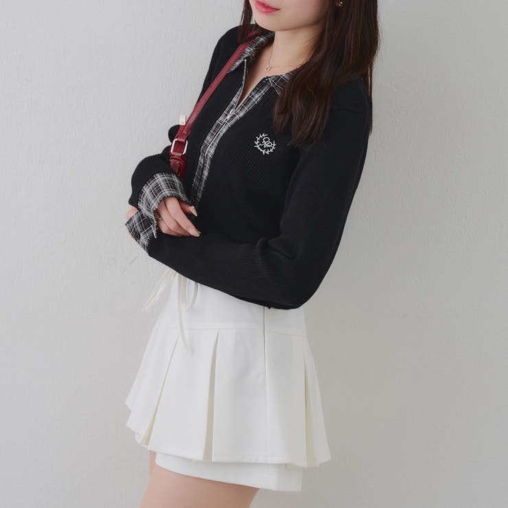 シャツドッキングダブルジップリブニット | RMAF　NICE CLAUP / OLIVE des OLIVE | 詳細画像23 