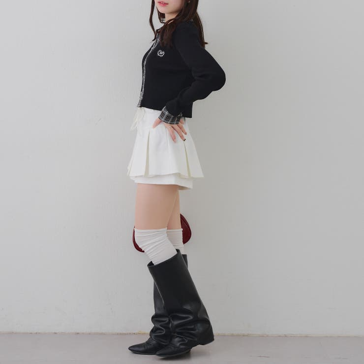 シャツドッキングダブルジップリブニット | RMAF　NICE CLAUP / OLIVE des OLIVE | 詳細画像26 