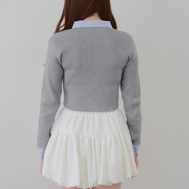 シャツドッキングダブルジップリブニット | RMAF　NICE CLAUP / OLIVE des OLIVE | 詳細画像30 