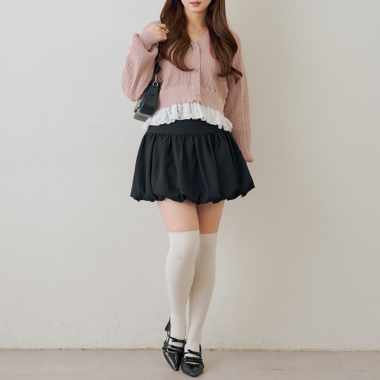 裾レースリボン釦カーディガン | RMAF　NICE CLAUP / OLIVE des OLIVE | 詳細画像8 