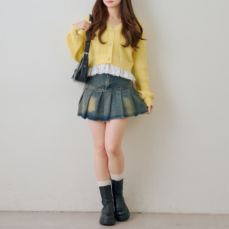 裾レースリボン釦カーディガン | RMAF　NICE CLAUP / OLIVE des OLIVE | 詳細画像22 