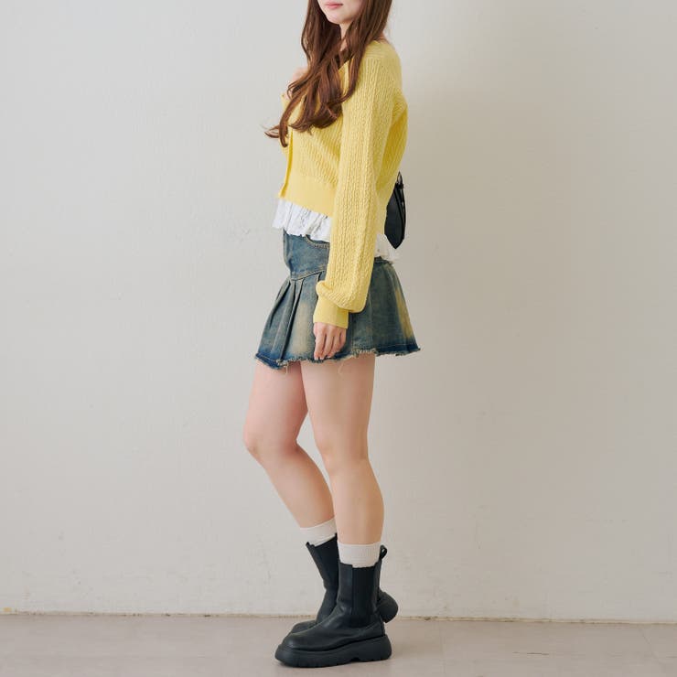 裾レースリボン釦カーディガン | RMAF　NICE CLAUP / OLIVE des OLIVE | 詳細画像23 