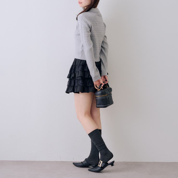 くま刺繍ケーブルポロ | NICE CLAUP / OLIVE des OLIVE　OUTLET | 詳細画像24 