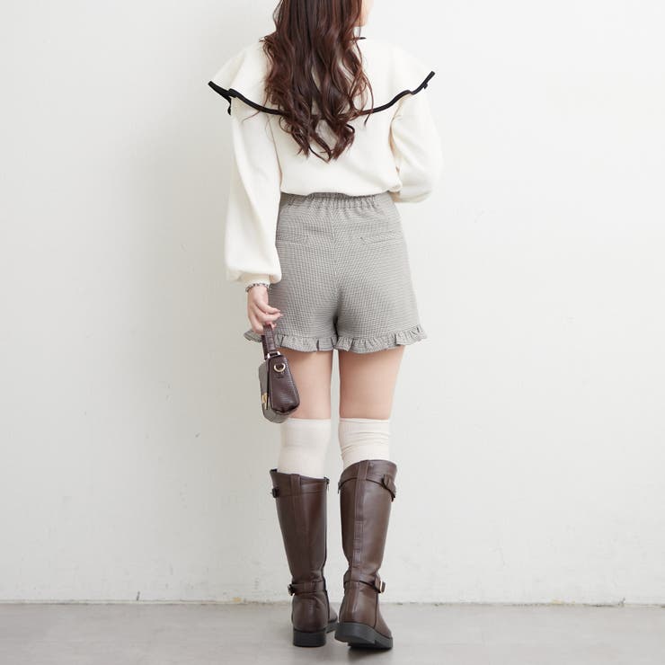 配色リボントップス | RMAF　NICE CLAUP / OLIVE des OLIVE | 詳細画像9 