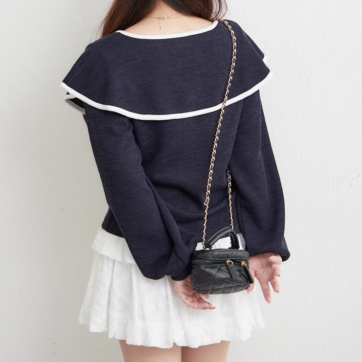 配色リボントップス | RMAF　NICE CLAUP / OLIVE des OLIVE | 詳細画像19 