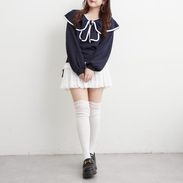 配色リボントップス | RMAF　NICE CLAUP / OLIVE des OLIVE | 詳細画像22 