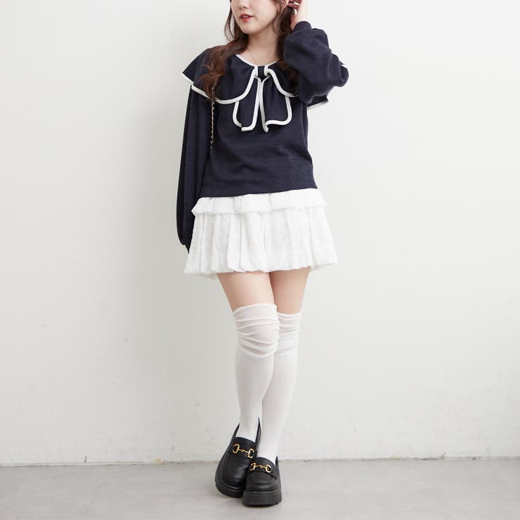 配色リボントップス | RMAF　NICE CLAUP / OLIVE des OLIVE | 詳細画像23 