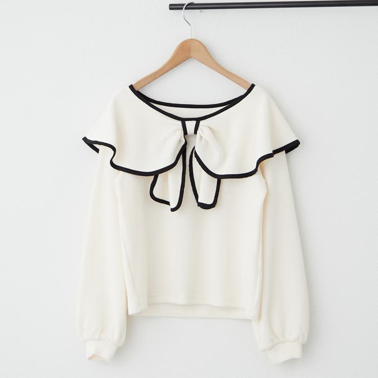 配色リボントップス | RMAF　NICE CLAUP / OLIVE des OLIVE | 詳細画像25 