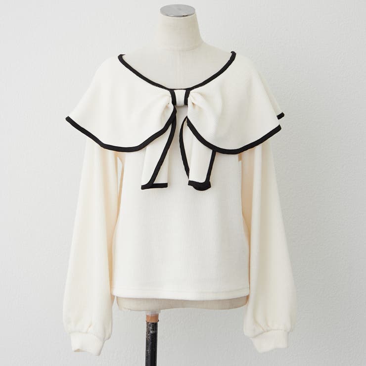 配色リボントップス | RMAF　NICE CLAUP / OLIVE des OLIVE | 詳細画像28 