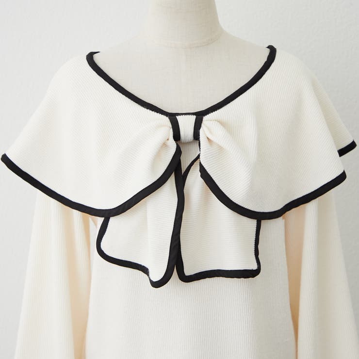 配色リボントップス | RMAF　NICE CLAUP / OLIVE des OLIVE | 詳細画像31 