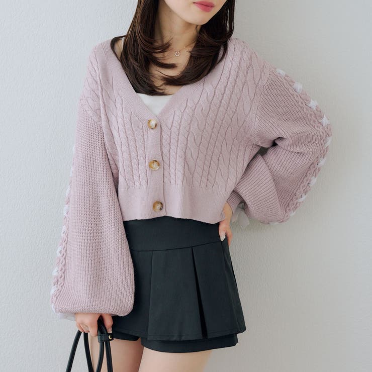 袖レースアップカーディガン | RMAF　NICE CLAUP / OLIVE des OLIVE | 詳細画像24 