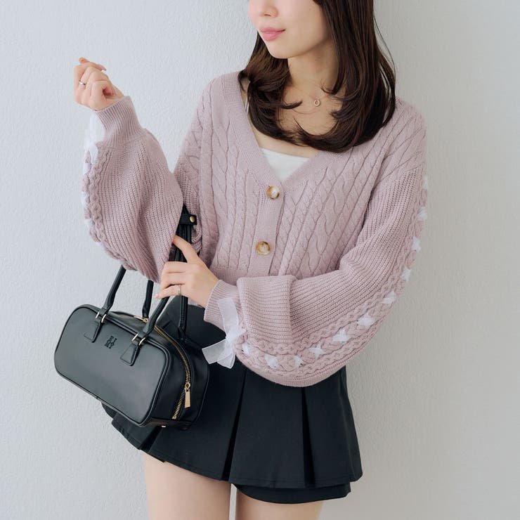 袖レースアップカーディガン | RMAF　NICE CLAUP / OLIVE des OLIVE | 詳細画像25 