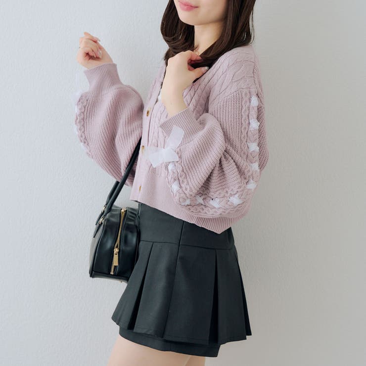 袖レースアップカーディガン | RMAF　NICE CLAUP / OLIVE des OLIVE | 詳細画像26 