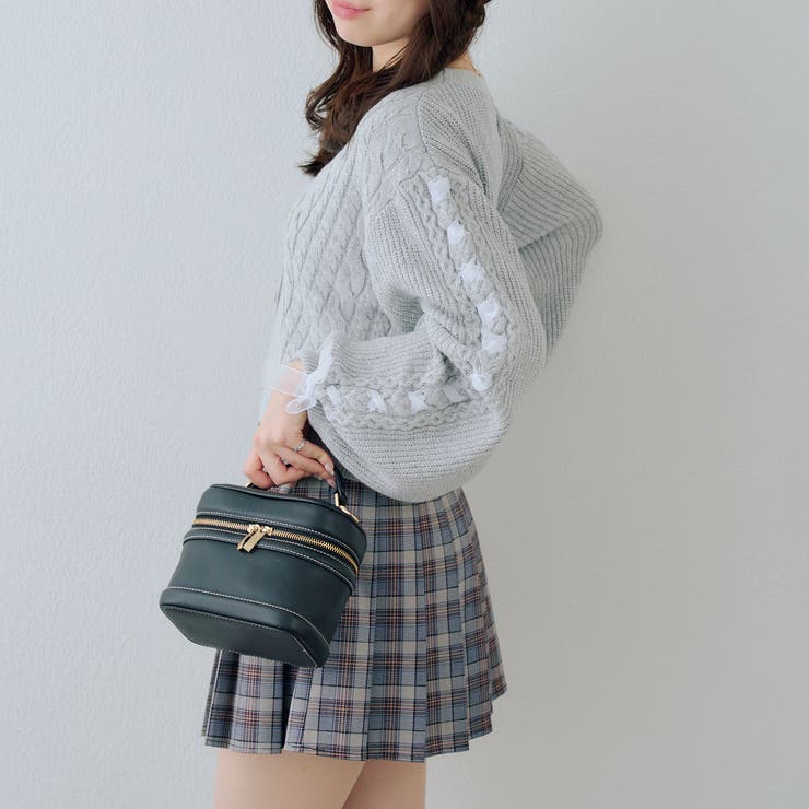 袖レースアップカーディガン | RMAF　NICE CLAUP / OLIVE des OLIVE | 詳細画像3 