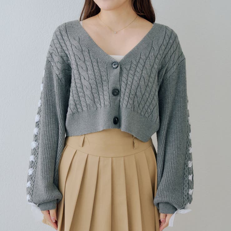 袖レースアップカーディガン | RMAF　NICE CLAUP / OLIVE des OLIVE | 詳細画像42 