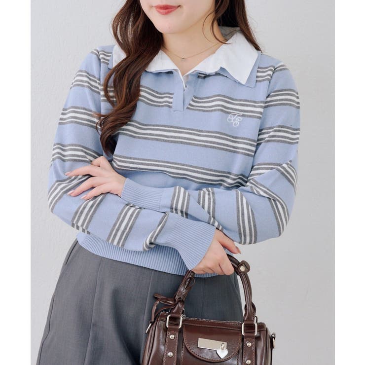 スキッパー布帛ポロニット | RMAF　NICE CLAUP / OLIVE des OLIVE | 詳細画像11 