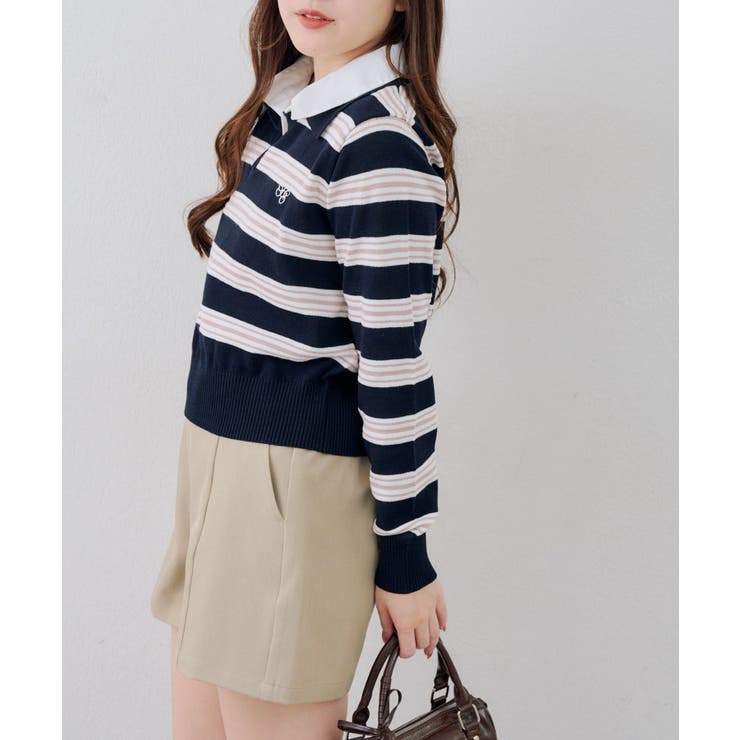 スキッパー布帛ポロニット | RMAF　NICE CLAUP / OLIVE des OLIVE | 詳細画像19 