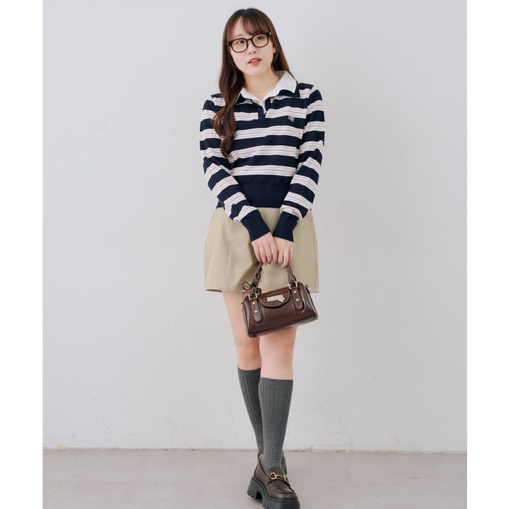 スキッパー布帛ポロニット | RMAF　NICE CLAUP / OLIVE des OLIVE | 詳細画像21 