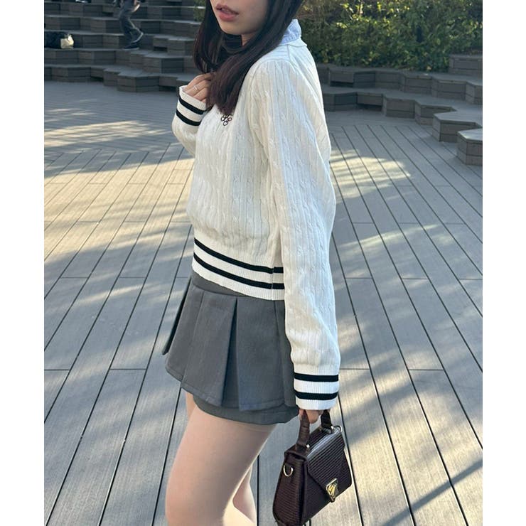 スキッパー布帛ポロニット | RMAF　NICE CLAUP / OLIVE des OLIVE | 詳細画像24 