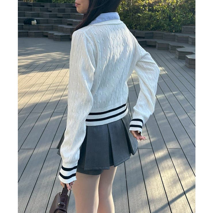 スキッパー布帛ポロニット | RMAF　NICE CLAUP / OLIVE des OLIVE | 詳細画像27 