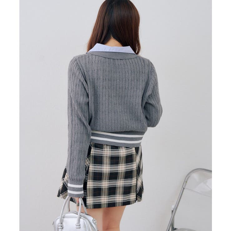 スキッパー布帛ポロニット | RMAF　NICE CLAUP / OLIVE des OLIVE | 詳細画像5 