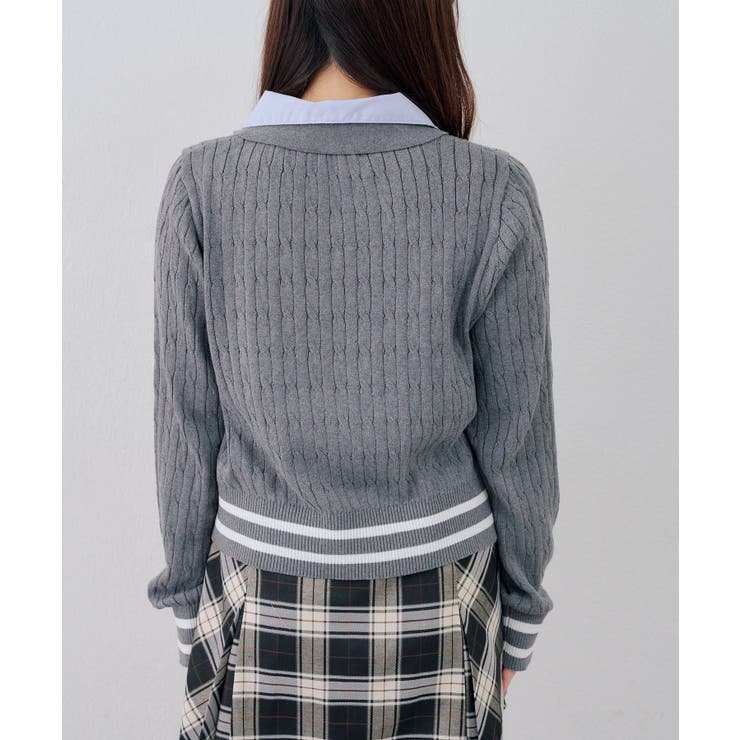 スキッパー布帛ポロニット | RMAF　NICE CLAUP / OLIVE des OLIVE | 詳細画像38 