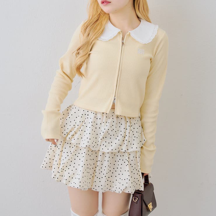 フリル衿ドッキングダブルジップトップス | RMAF　NICE CLAUP / OLIVE des OLIVE | 詳細画像11 