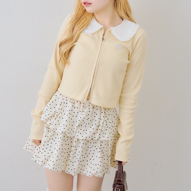 フリル衿ドッキングダブルジップトップス | RMAF　NICE CLAUP / OLIVE des OLIVE | 詳細画像17 