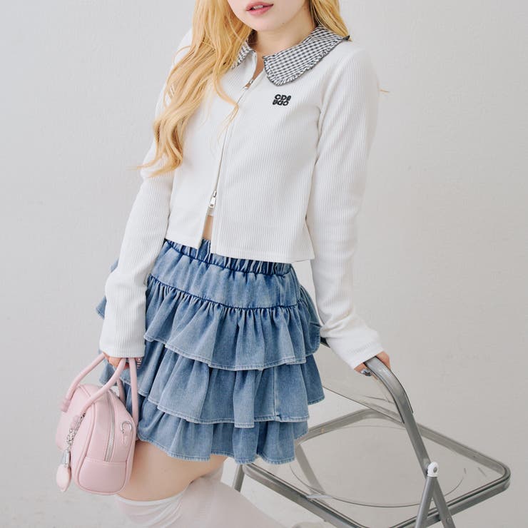 フリル衿ドッキングダブルジップトップス | RMAF　NICE CLAUP / OLIVE des OLIVE | 詳細画像43 