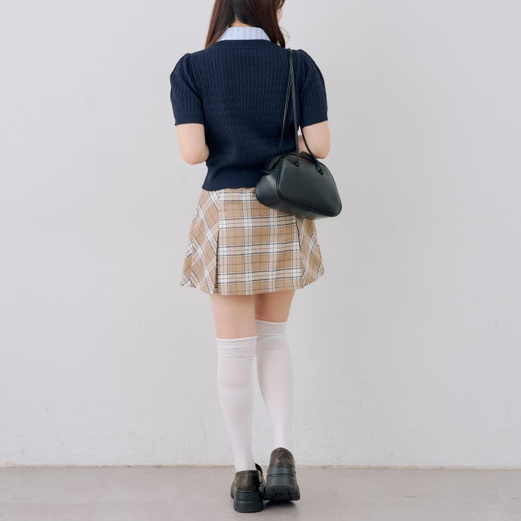 リボンタイケーブル半袖ニット | RMAF　NICE CLAUP / OLIVE des OLIVE | 詳細画像10 