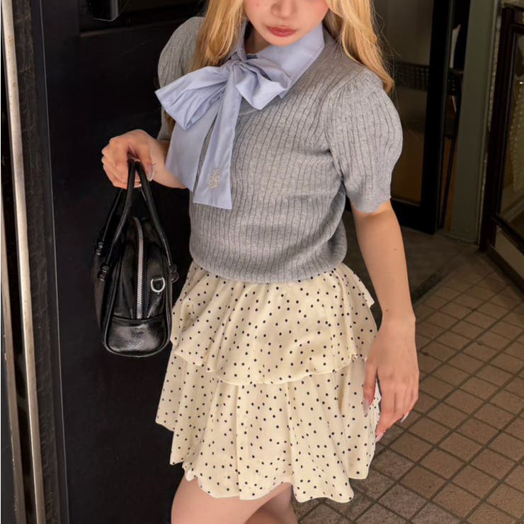 リボンタイケーブル半袖ニット | RMAF　NICE CLAUP / OLIVE des OLIVE | 詳細画像17 