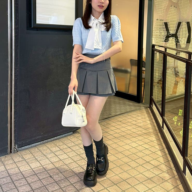 リボンタイケーブル半袖ニット | RMAF　NICE CLAUP / OLIVE des OLIVE | 詳細画像24 