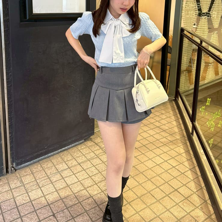 リボンタイケーブル半袖ニット | RMAF　NICE CLAUP / OLIVE des OLIVE | 詳細画像25 