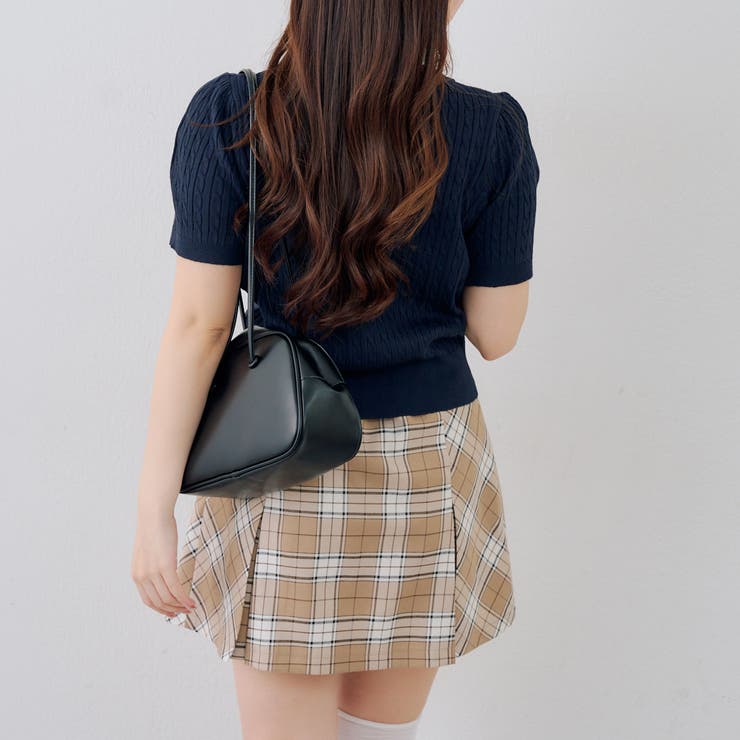 リボンタイケーブル半袖ニット | RMAF　NICE CLAUP / OLIVE des OLIVE | 詳細画像6 