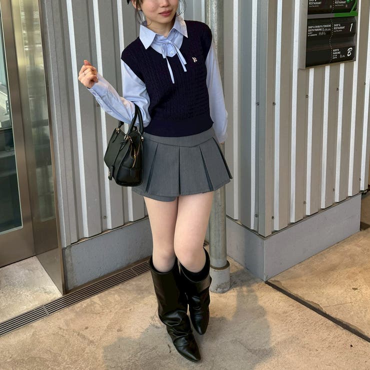 シャツ+ニットベストドッキングプルオーバー | RMAF　NICE CLAUP / OLIVE des OLIVE | 詳細画像12 