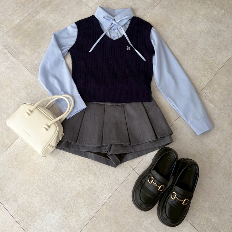 シャツ+ニットベストドッキングプルオーバー | RMAF　NICE CLAUP / OLIVE des OLIVE | 詳細画像15 