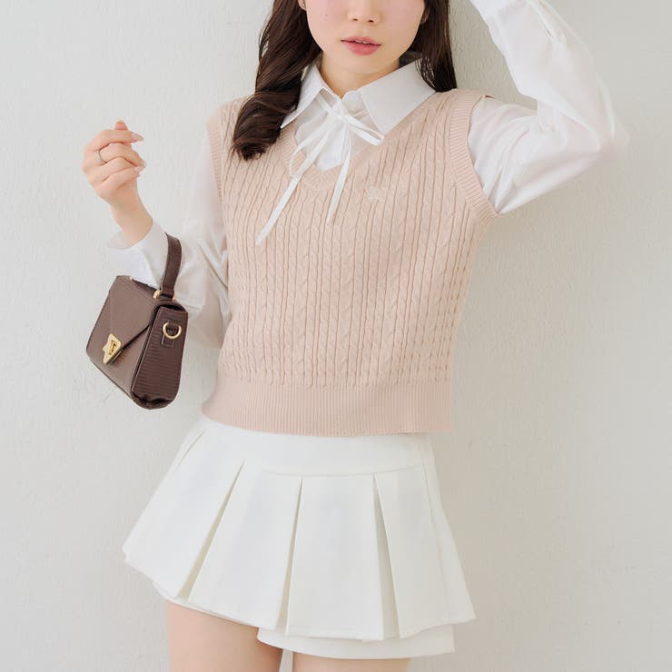 シャツ+ニットベストドッキングプルオーバー | RMAF　NICE CLAUP / OLIVE des OLIVE | 詳細画像17 