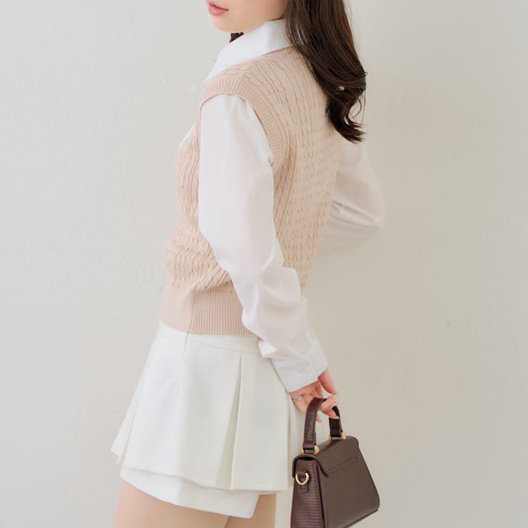 シャツ+ニットベストドッキングプルオーバー | RMAF　NICE CLAUP / OLIVE des OLIVE | 詳細画像18 