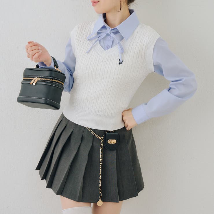 シャツ+ニットベストドッキングプルオーバー | RMAF　NICE CLAUP / OLIVE des OLIVE | 詳細画像31 