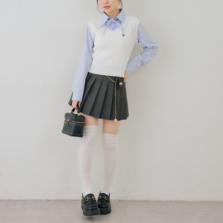 シャツ+ニットベストドッキングプルオーバー | RMAF　NICE CLAUP / OLIVE des OLIVE | 詳細画像33 