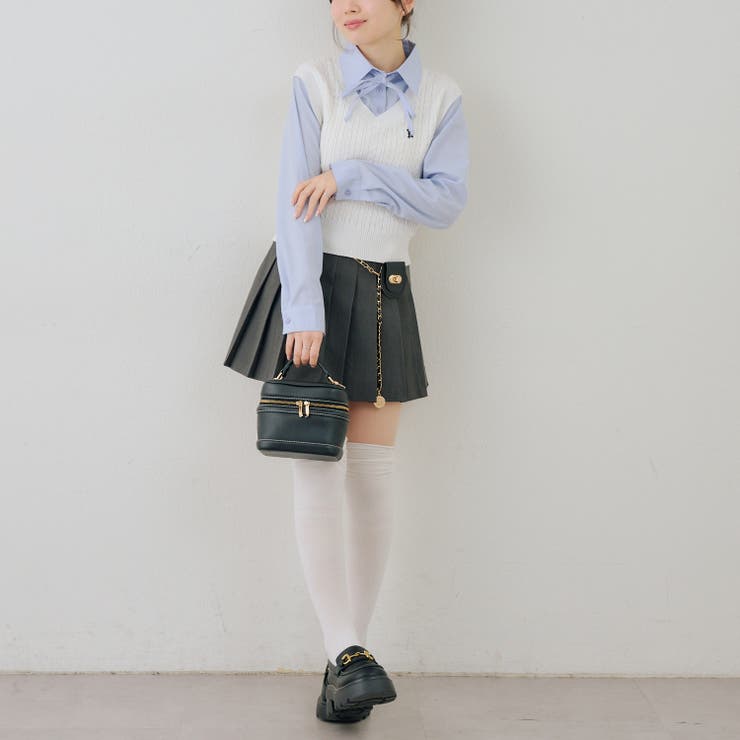 シャツ+ニットベストドッキングプルオーバー | RMAF　NICE CLAUP / OLIVE des OLIVE | 詳細画像34 