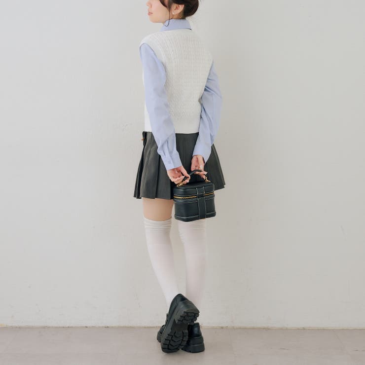 シャツ+ニットベストドッキングプルオーバー | RMAF　NICE CLAUP / OLIVE des OLIVE | 詳細画像36 