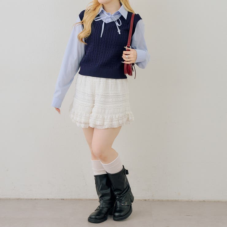 シャツ+ニットベストドッキングプルオーバー | RMAF　NICE CLAUP / OLIVE des OLIVE | 詳細画像49 