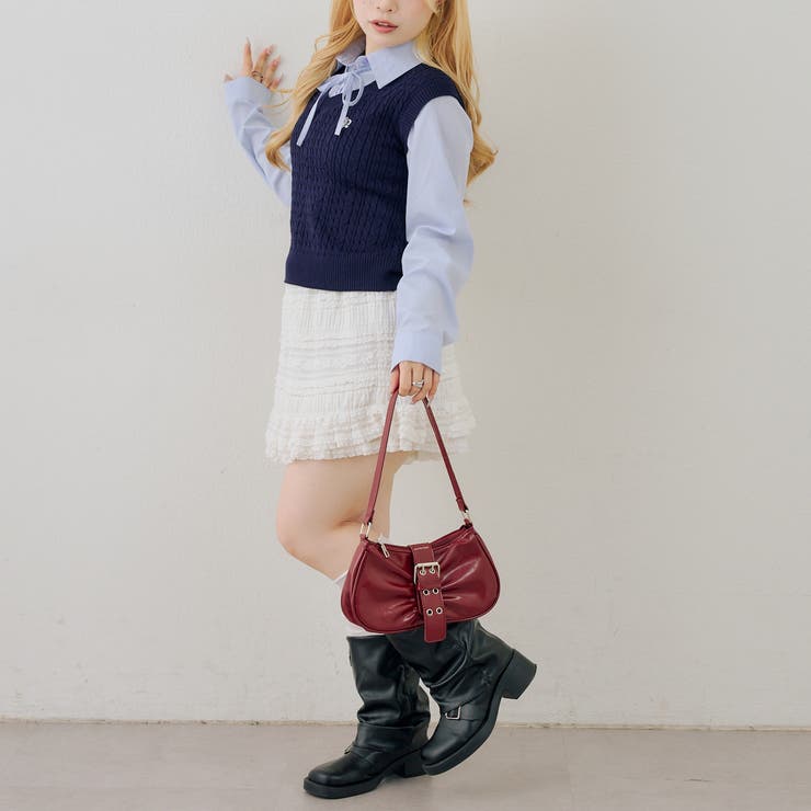 シャツ+ニットベストドッキングプルオーバー | RMAF　NICE CLAUP / OLIVE des OLIVE | 詳細画像51 